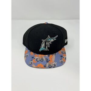 Florida / Miami Marlins 9FIFTY Adjustable Cap - MLB New Era Hat - Black Snapback